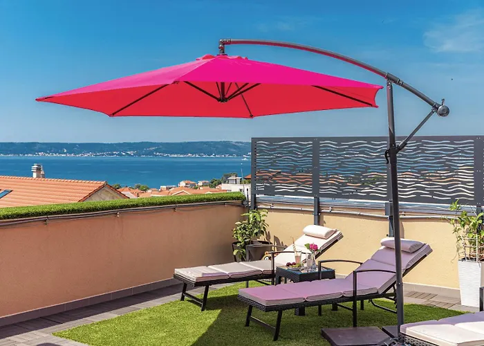 Sky, Luxury With Sea-view And Jacuzzi Апартаменты Каштела